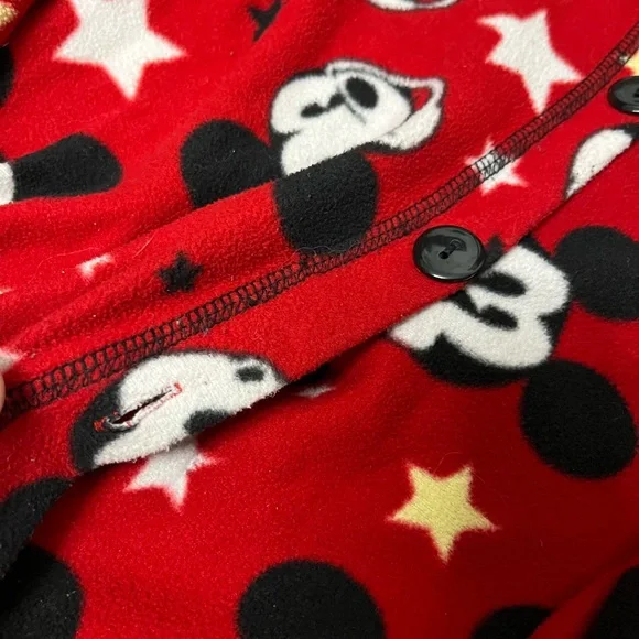 Disney Mickey Mouse Onesie / Large 11/13 Adult Women’s winter cozy ferry pajamas - Picture 2 of 6